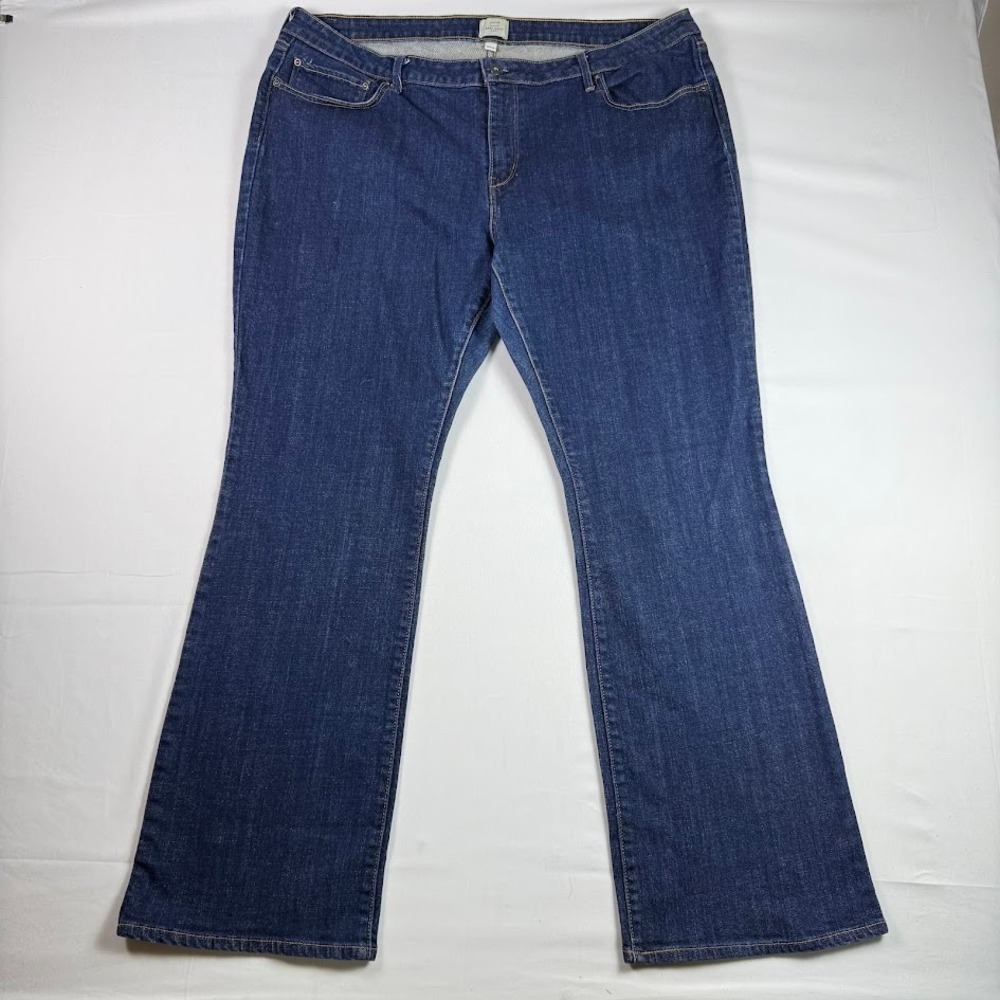 Levis Demi Curve Bootcut Jeans Dark Wash Blue Denim Y2K Mid Rise 22W
